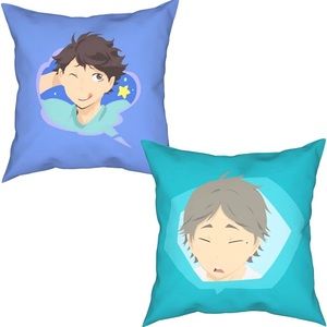 Haikyuu anime manga Throw Pillow Cover 2 pcs